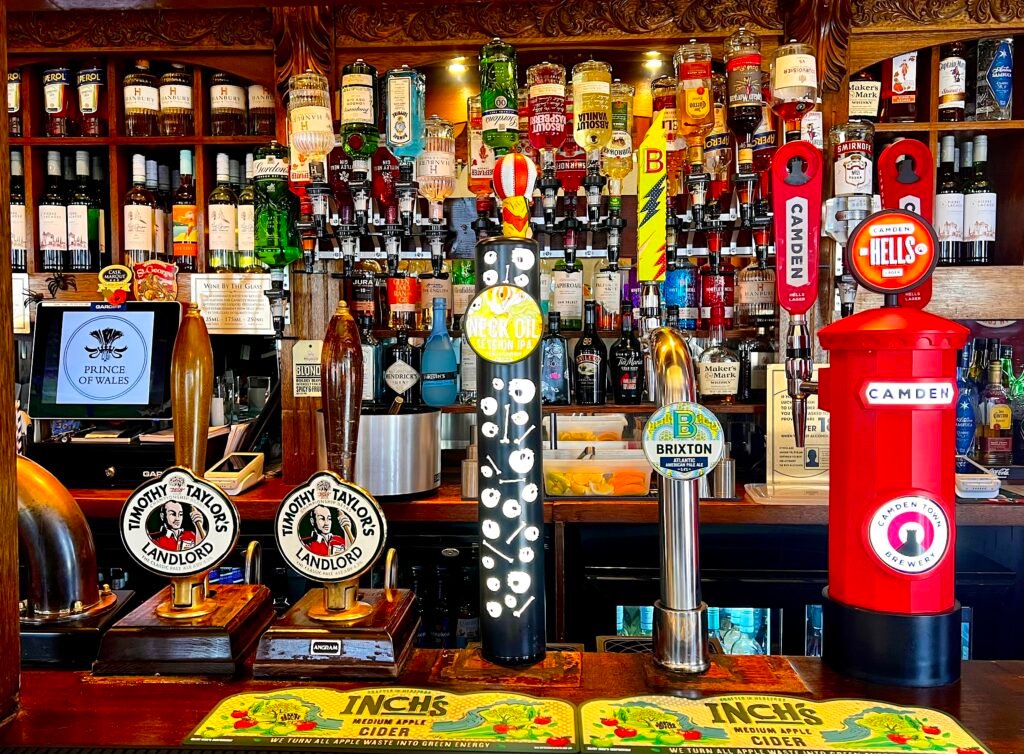 A traditional classic London pub the Prince of Wales Pimlico, London SW1. Great selection of beer, wines and cider.