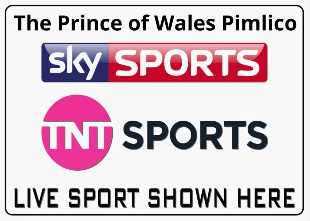 Watch all the live football on three big screens at the Prince of Wales pub in Pimlico, London SW1