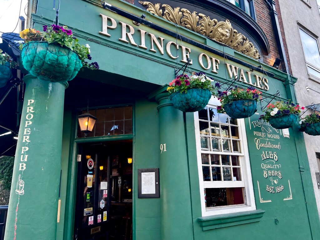 The Prince of Wales classic traditional old pub in Pimlico SW1 London